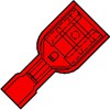 Kabelschoen geisoleerd rood pvc