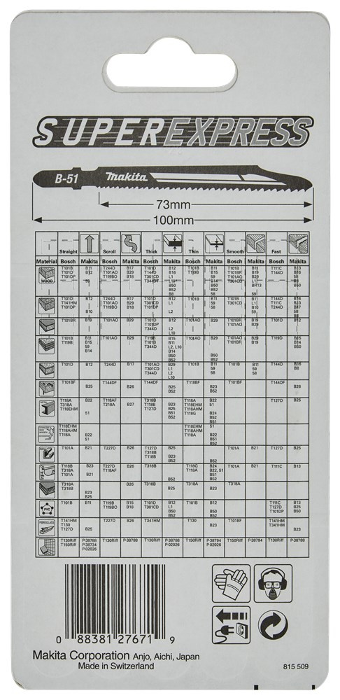 MAKITA DECOUPEERZAAGBLAD METAAL 77MM B-06476