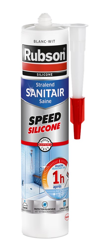 Mastic de Silicone Salle de Bains Rubson Multi Materials, blanc