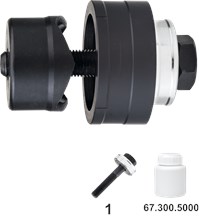 Gatenpons voor handgebruik incl bout en lager Gatenpons voor handgebruik incl bout en lager