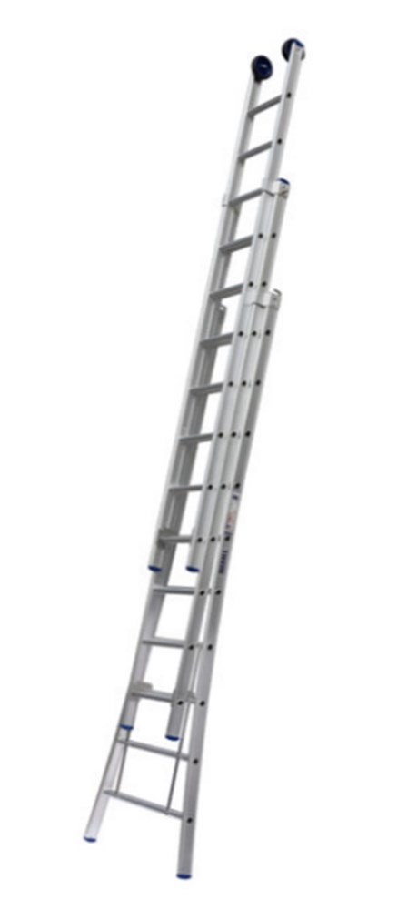 Opsteekladder 3-delig, aluminium