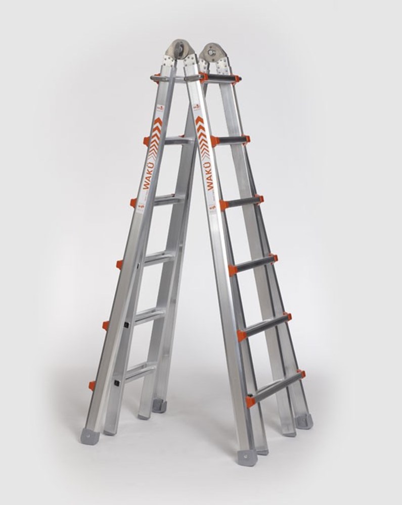 vouwladder telescoop alu.ongecoat waku-1 vouwladder telescoop alu.ongecoat waku-1