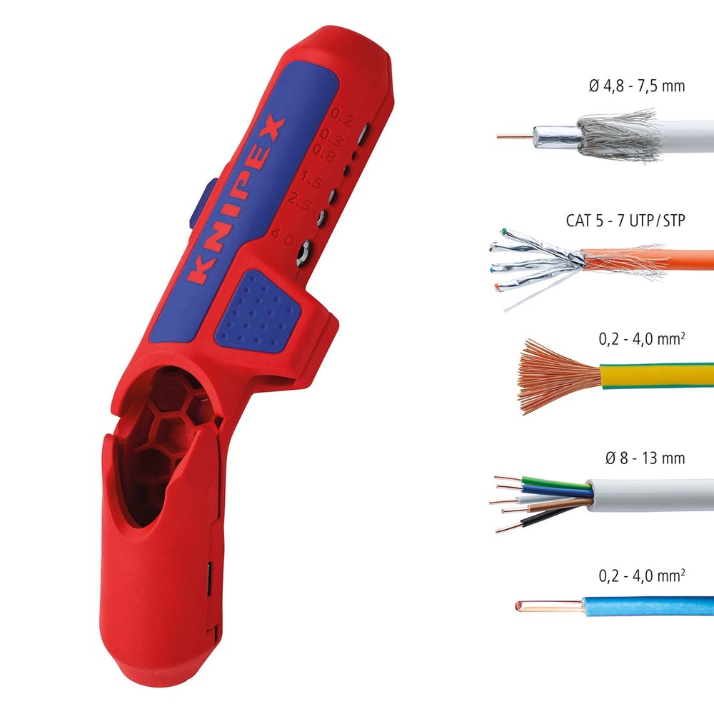 kabelontmantelingsmes ergostrip knipex-15 kabelontmantelingsmes ergostrip knipex-15