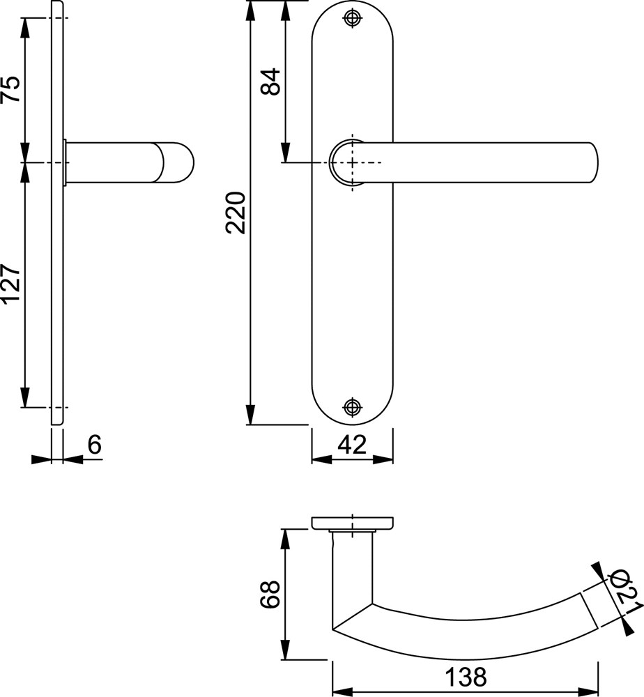 deurkrukgarnituur rvs hoppe-2 deurkrukgarnituur rvs hoppe-2