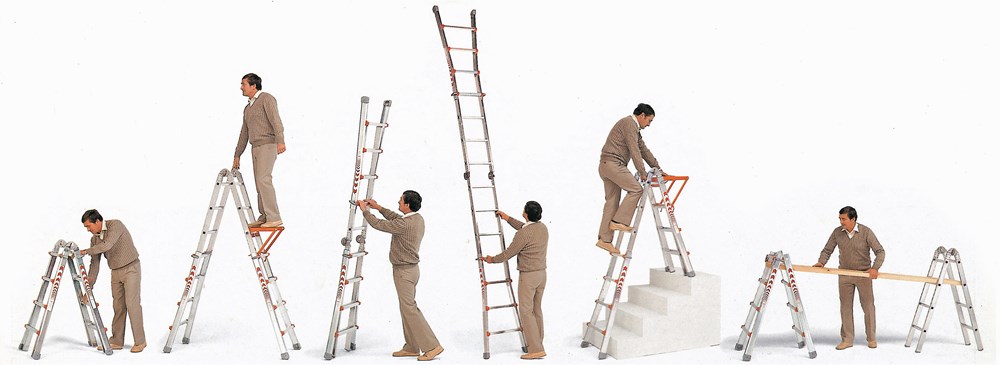 vouwladder telescoop alu.ongecoat waku-8 vouwladder telescoop alu.ongecoat waku-8