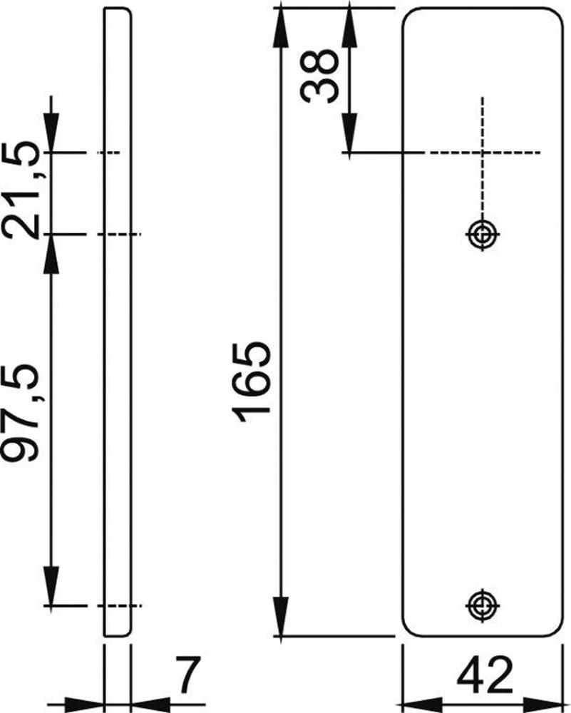 kortschild aluminium f1 hoppe-2 kortschild aluminium f1 hoppe-2