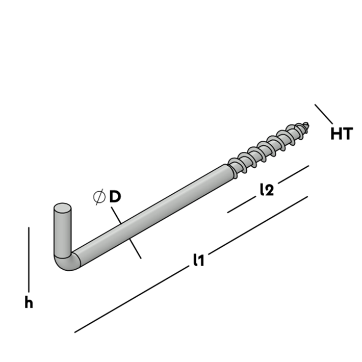 Afbeelding tekening GB schroefduim houtdraad ev