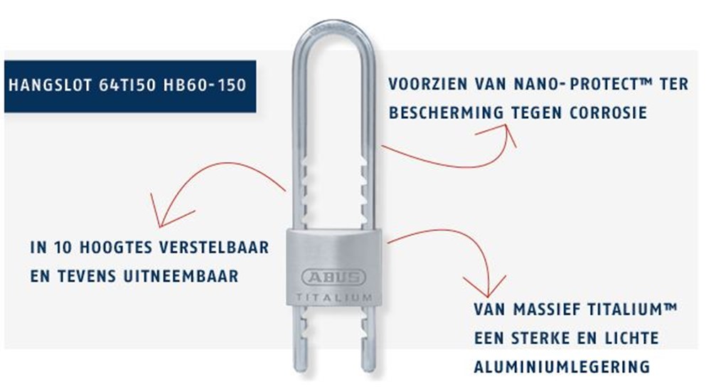 hangslot titalium abus-4 hangslot titalium abus-4