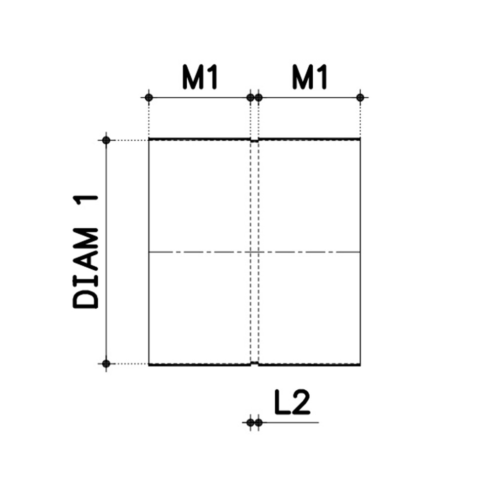 lijmmof dubbel pvc grijs rwa-3 lijmmof dubbel pvc grijs rwa-3