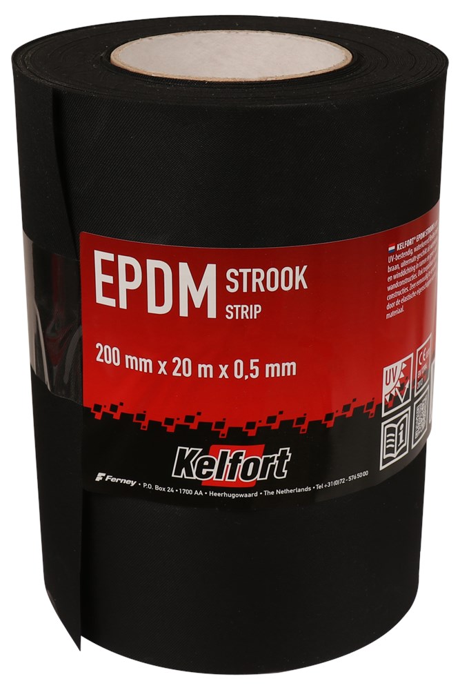 stroken epdm folie zwart kelfort-1 stroken epdm folie zwart kelfort-1