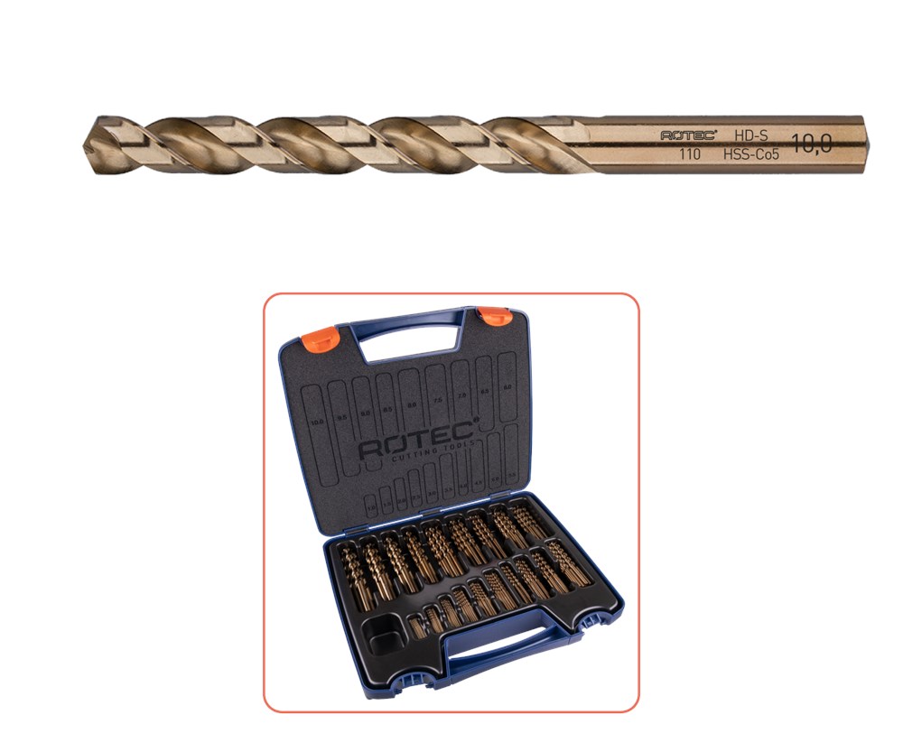 SPIRAALBORENSET '110', DIN 338, TYPE HD-S, 202-DLG ø1-13 SPIRAALBORENSET '110', DIN 338, TYPE HD-S, 202-DLG ø1-13