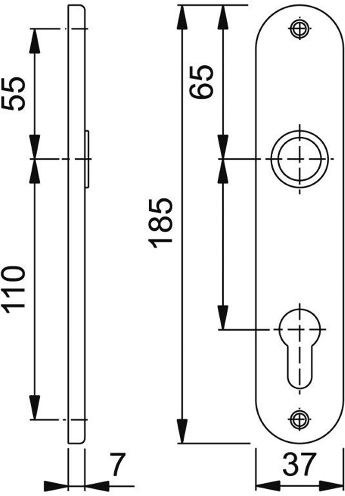 kortschild aluminium f1 hoppe-2 kortschild aluminium f1 hoppe-2
