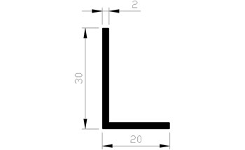776242480 Hoekprofiel, aluminium 776242480 Hoekprofiel, aluminium