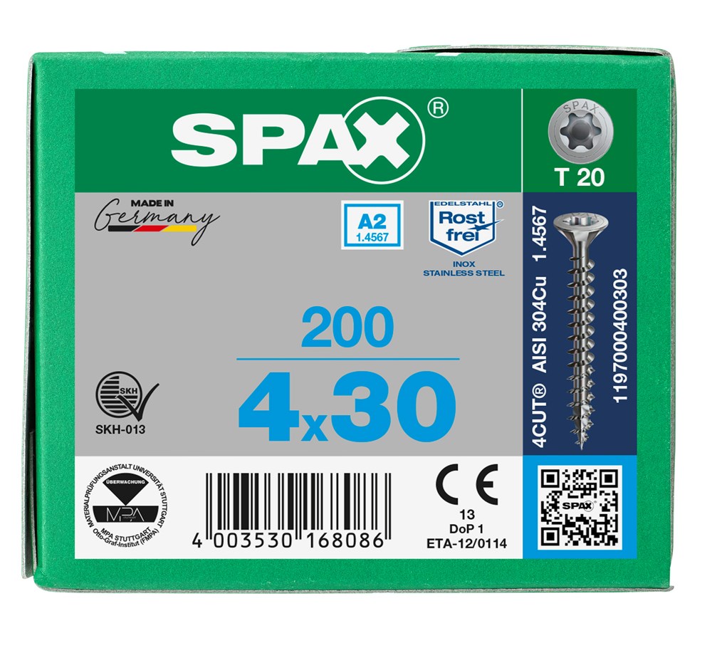 spaanplaatschroef rvs a2 spax-6 spaanplaatschroef rvs a2 spax-6