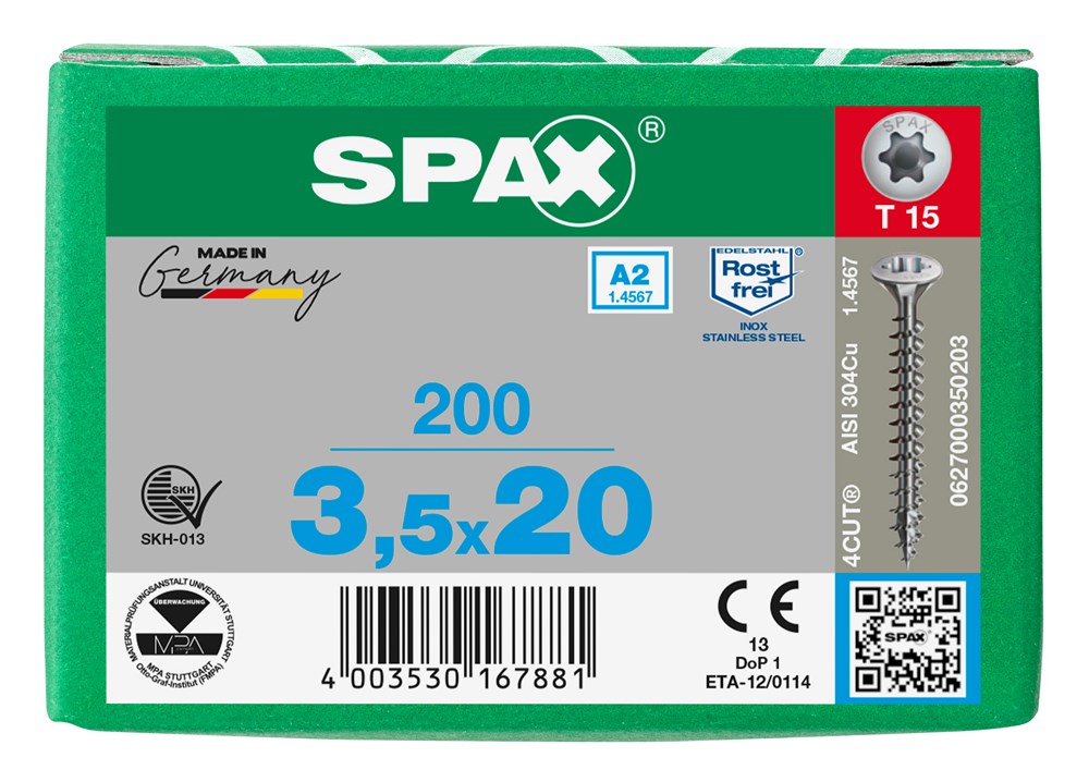 spaanplaatschroef rvs a2 spax-8 spaanplaatschroef rvs a2 spax-8
