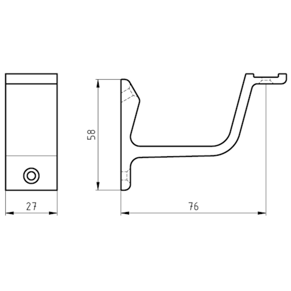 leuninghouder aluminium f1 hermeta-2 leuninghouder aluminium f1 hermeta-2