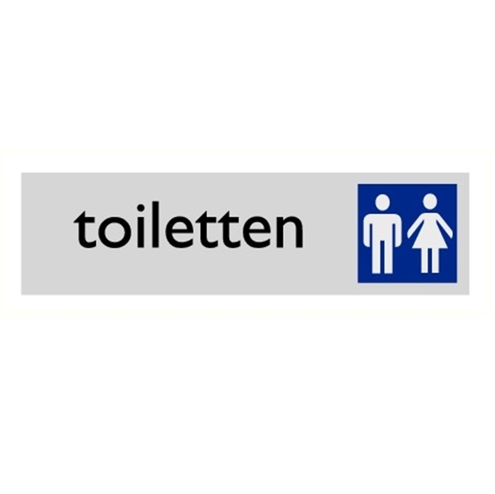 Afbeelding voor Bord alulook toiletten