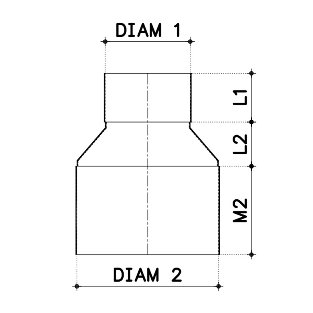 verloop pvc grijs hwa/rwa-3 verloop pvc grijs hwa/rwa-3
