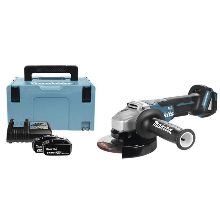 Afbeelding Makita 18 v haakse slijper 125 mm DGA505RTJ