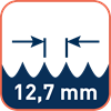 Tandsteek 12,7mm / TPI 2