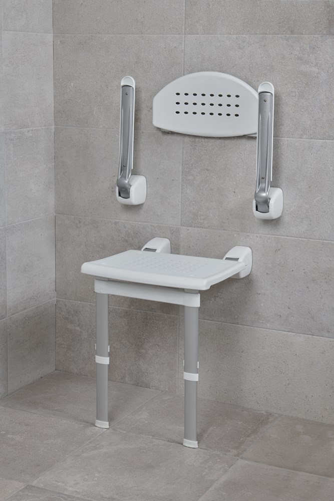 SECUCARE DOUCHE STOEL OPKLAPBAARPOOTJES | Klunder Webshop SECUCARE DOUCHE STOEL OPKLAPBAARPOOTJES | Klunder Webshop