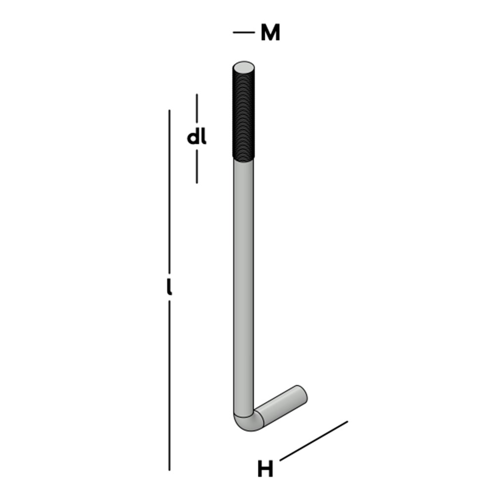 muurplaatanker met haak blank-2 muurplaatanker met haak blank-2