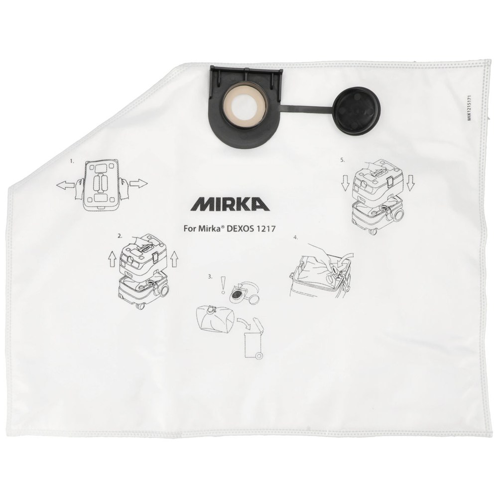 Mirka fleece stofzuigerzakken voor DEXOS 1217 5 st (1)