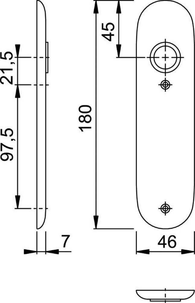 kortschild aluminium f1 hoppe-2 kortschild aluminium f1 hoppe-2