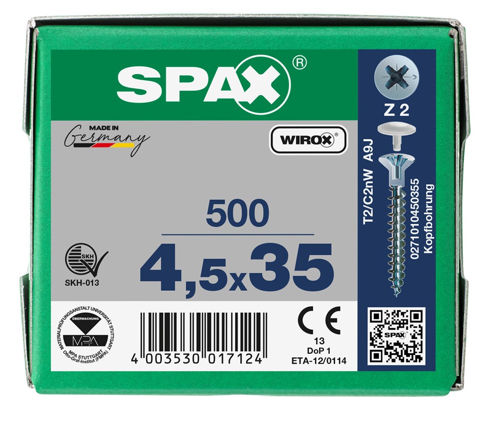 spaanplaatschroef wirox spax-6 spaanplaatschroef wirox spax-6