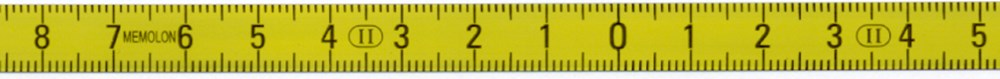 Afbeelding voor Meetlint o-middenpunt geel3/3m