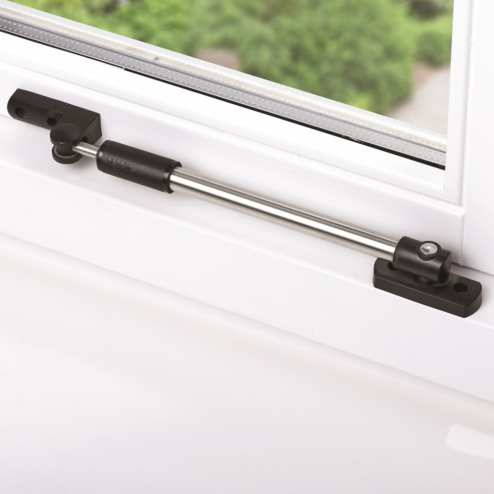 telescoop uitzetter rvs/zwart axa-4 telescoop uitzetter rvs/zwart axa-4