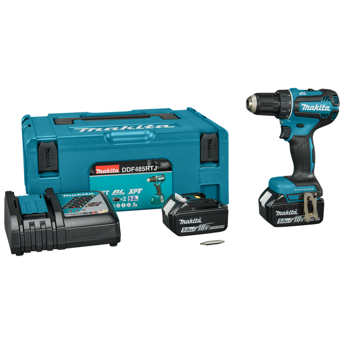 Afbeelding Makita 18 v boor-/schroefmachine DDF485RTJ
