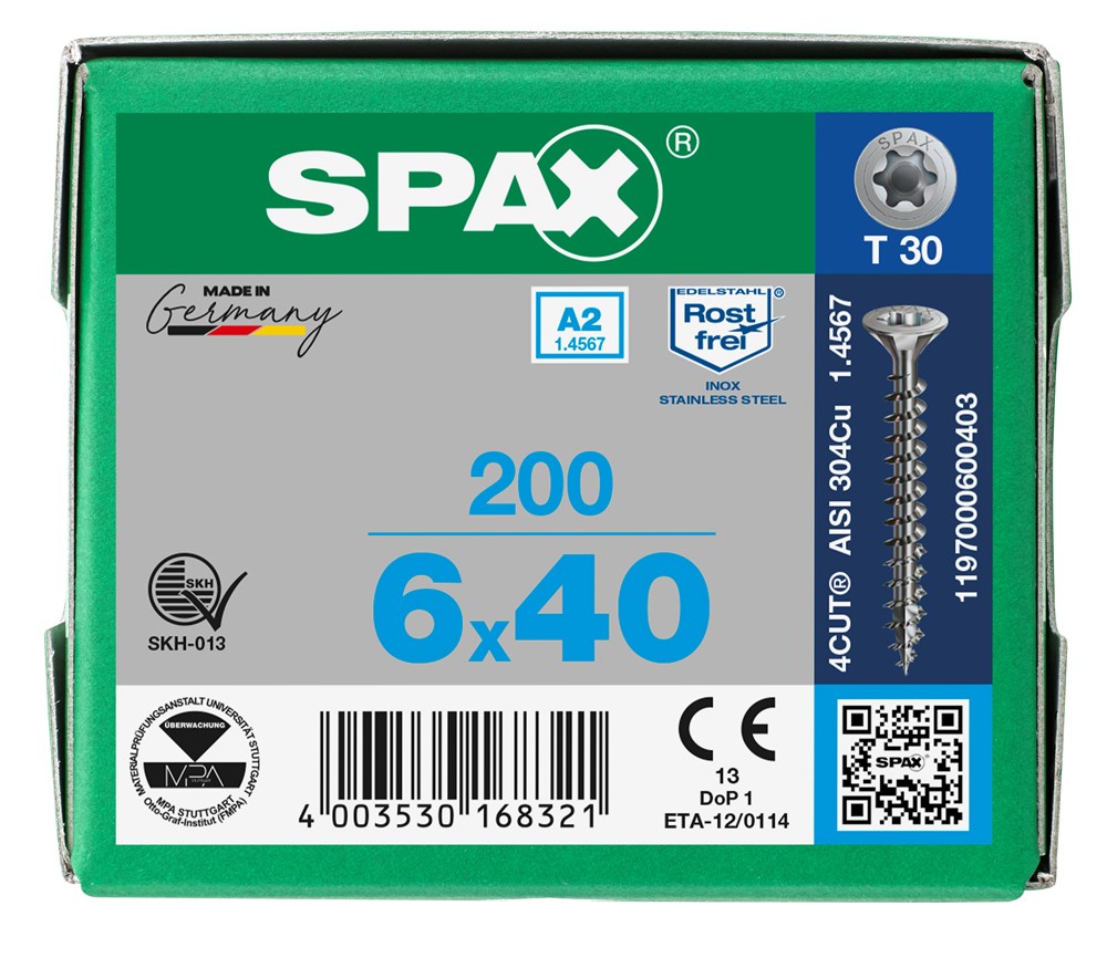 spaanplaatschroef rvs a2 spax-6 spaanplaatschroef rvs a2 spax-6