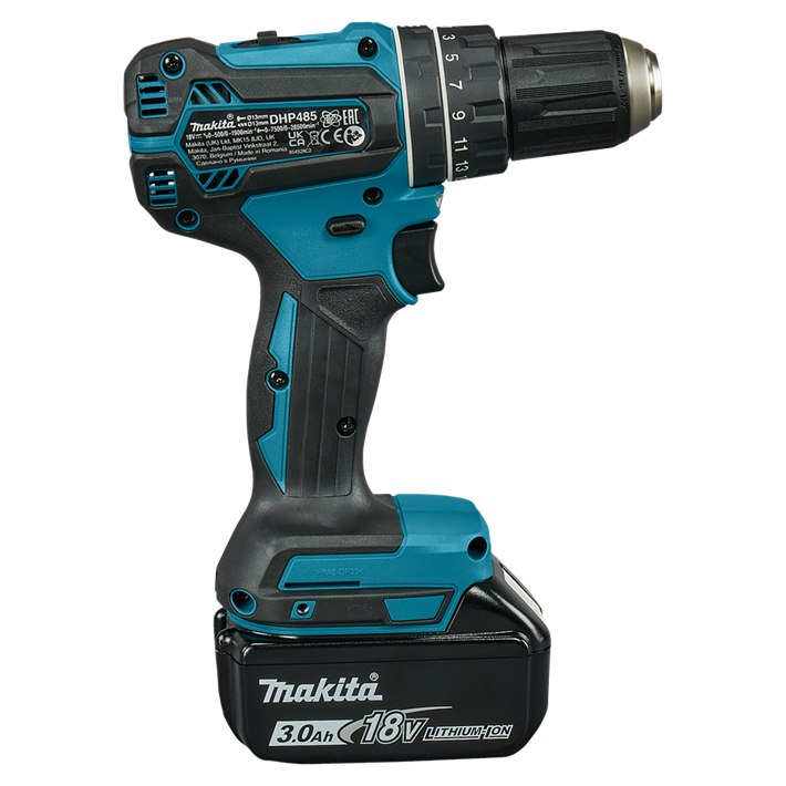 Afbeelding Makita 18 v klopboor-/schroefmachine DHP485RF3J