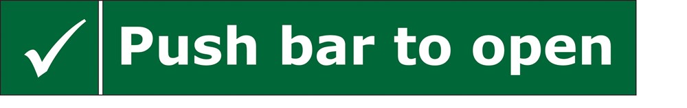 Sticker voor paniekopener