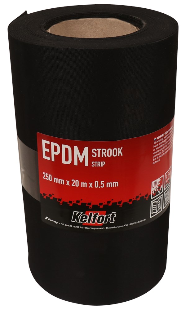 stroken epdm folie zwart kelfort-2 stroken epdm folie zwart kelfort-2
