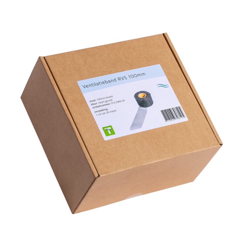 ventilatieband rvs zwart gecoat tilmar-4 ventilatieband rvs zwart gecoat tilmar-4