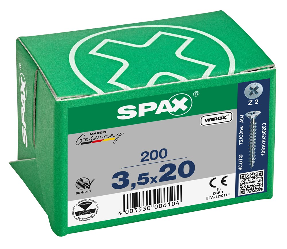 spaanplaatschroef wirox spax-4