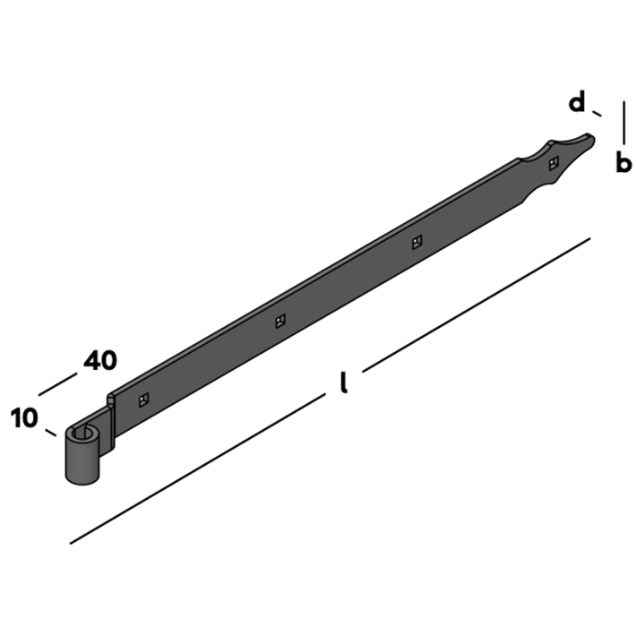 Afbeelding tekening GB heng voor vlakwerk rustica epz-3