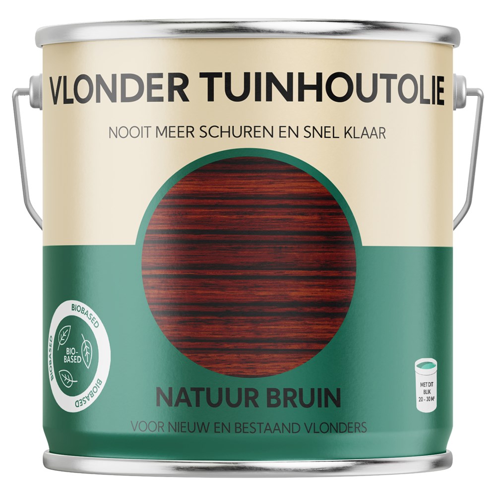 VLONDER TUINHOUTOLIE NATUUR BRUIN (1)