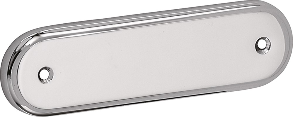 Naamplaat, verchroomd