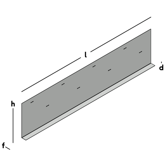 Afbeelding tekening GB metalen randkist 90° sv-1