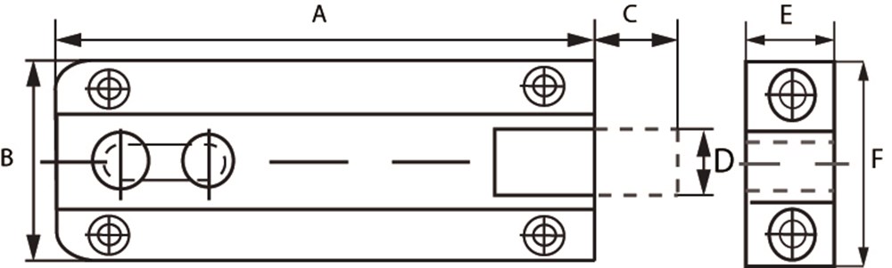 profielschuif vlak messing vernikkeld-2 profielschuif vlak messing vernikkeld-2