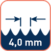 Tandsteek 4,0mm / TPI 6