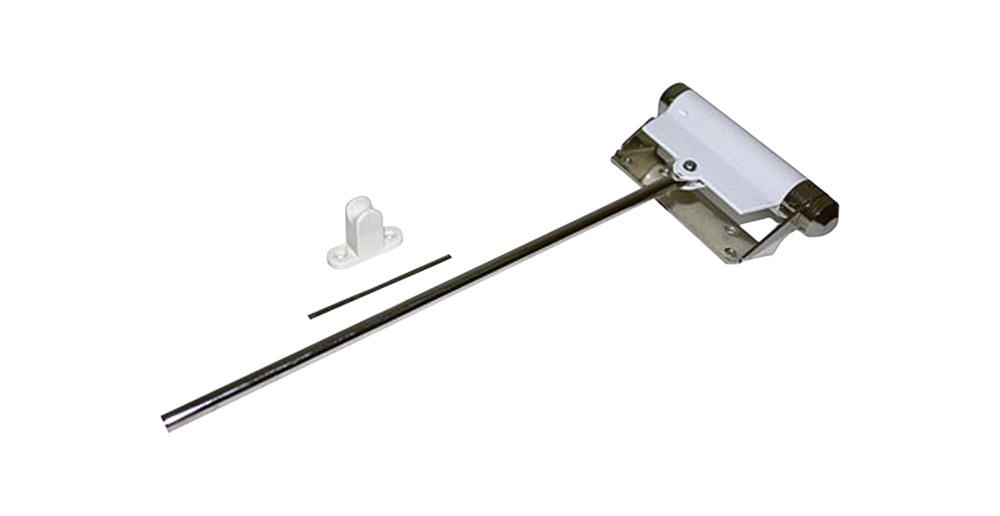 Deursluiter variabel instelbare zwaarte 1-2 met borgstift pen staal gelakt DV P 200-01 | Polvo bv