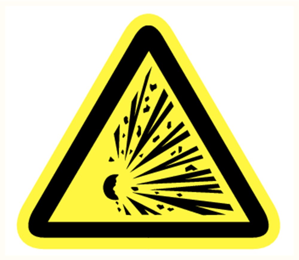 Afbeelding voor Bord explosieve stoffen 300