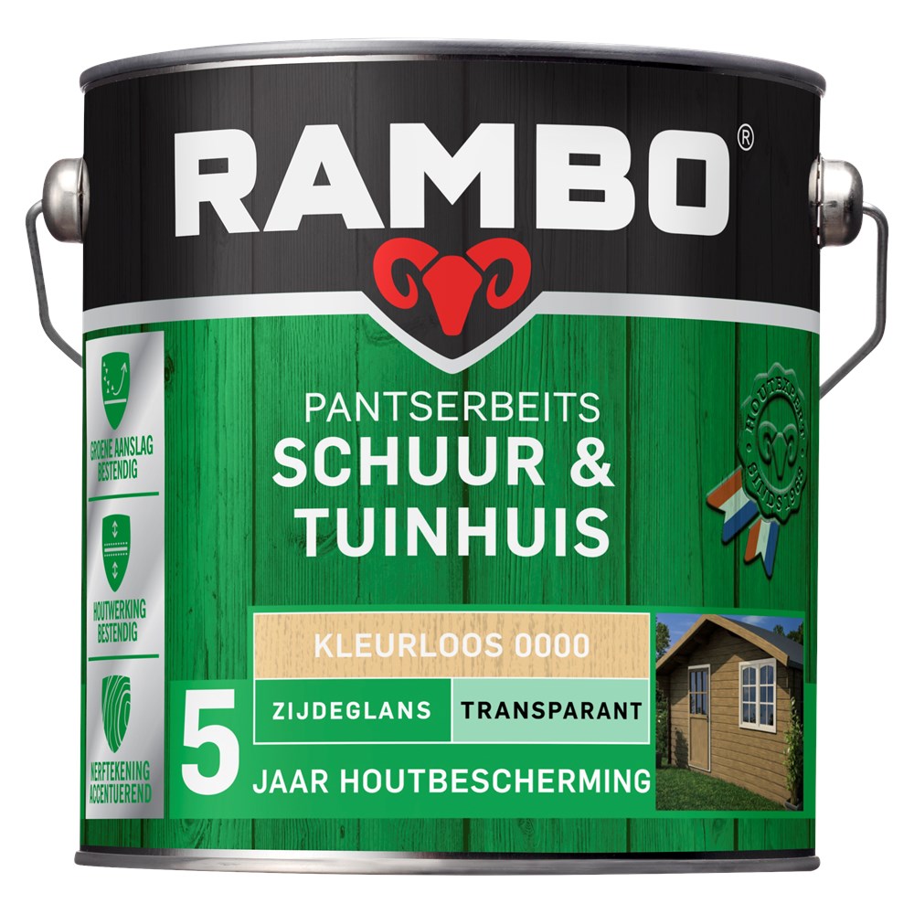 Rambo pantserbeits schuur en tuinhuis zijdeglans transparant (1)