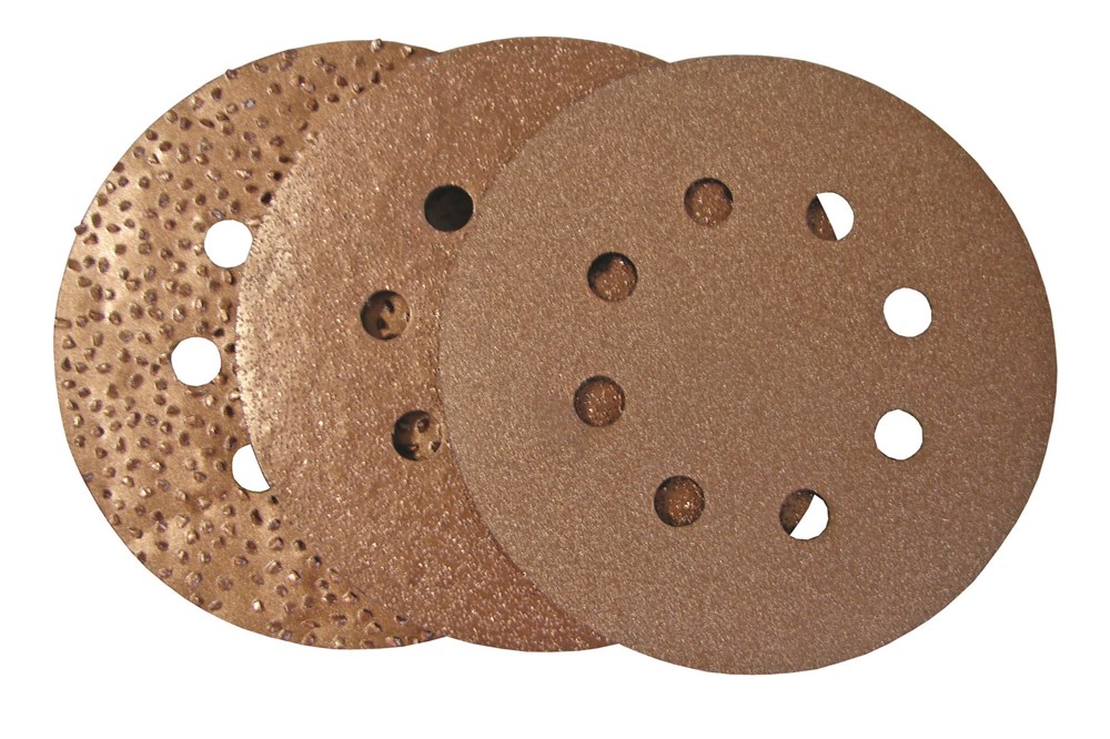 Carbide schuurplaat 125mm 8H velcro (1)