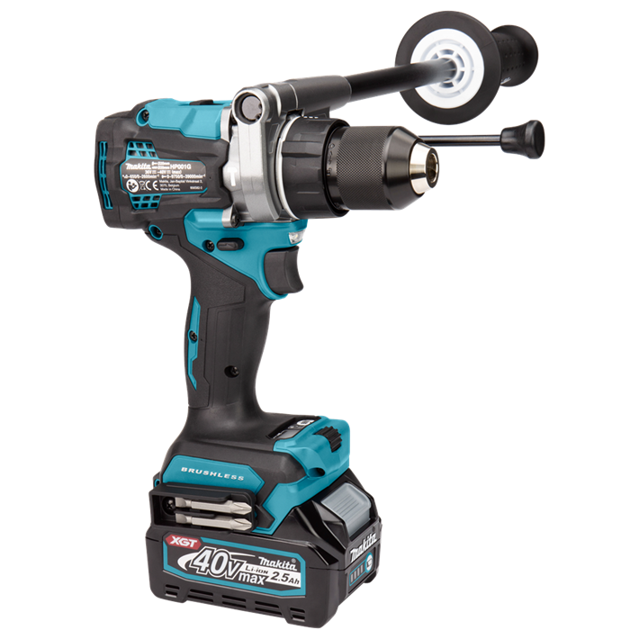 Afbeelding Makita 40 v max klopboor-/schroefmachine HP001GD201