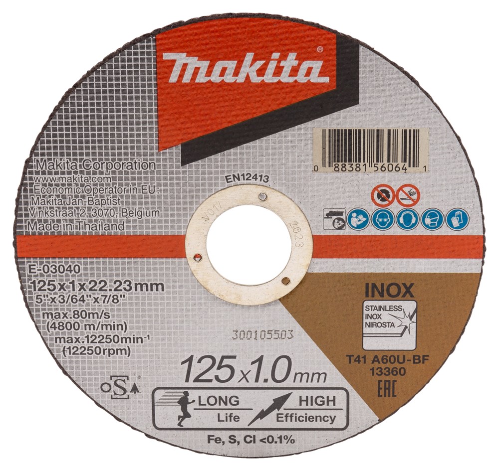 doorslijpschijfset staal/rvs makita-3 doorslijpschijfset staal/rvs makita-3